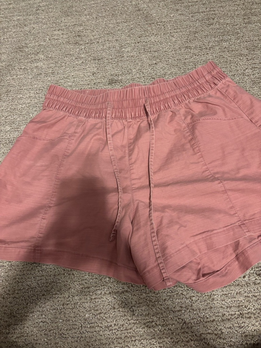 Ava & Viv Relaxed Drawstring Casual Shorts - Rose Pink
